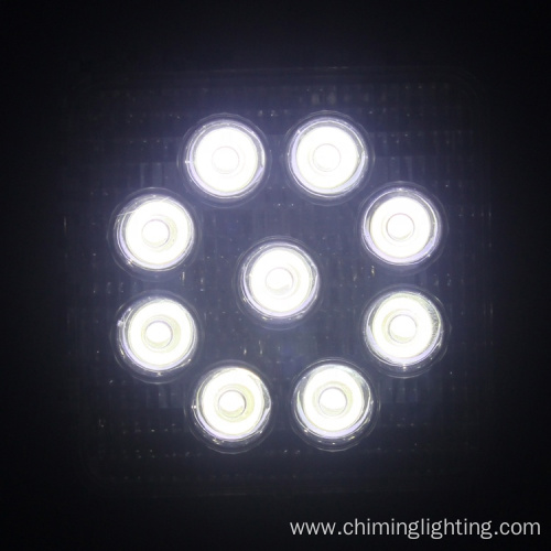 Chiming hot sale square 4.5Inch 27w led flood spot work light offroad truck ATV UTV SUV led work light